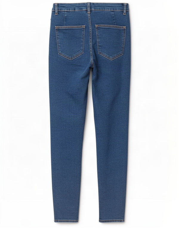 Zara Vaqueros pitillo para mujer EU 38 Small W28 L27 Azul