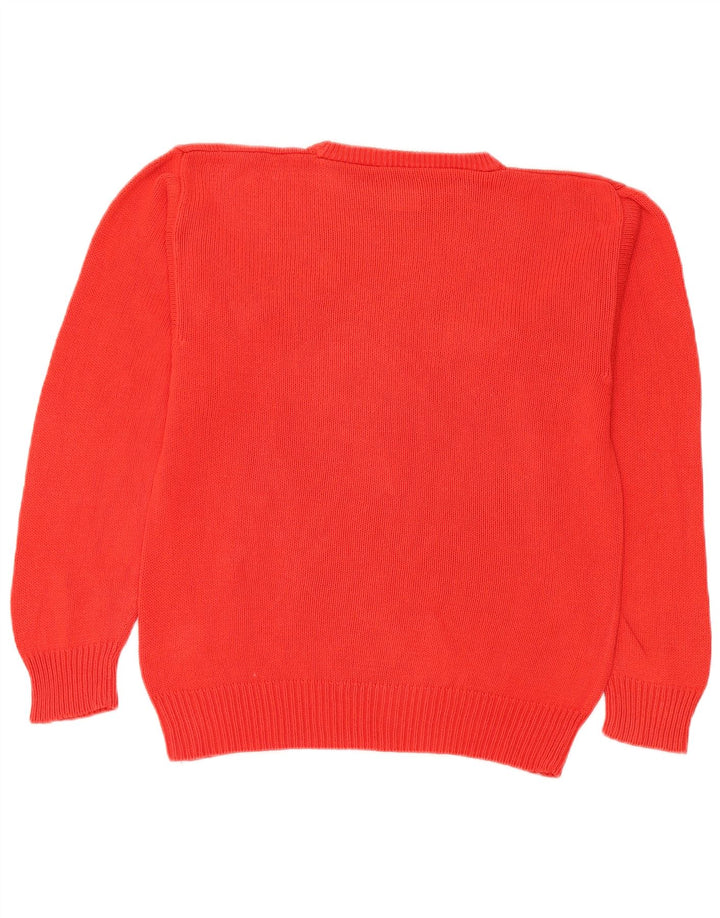 Puma - Jersey de cuello redondo para hombre, talla pequeña, algodón rojo