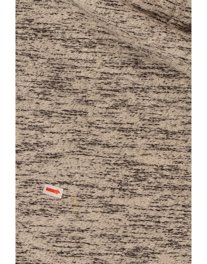 WEIRD FISH Jersey con capucha para hombre pequeño gris moteado