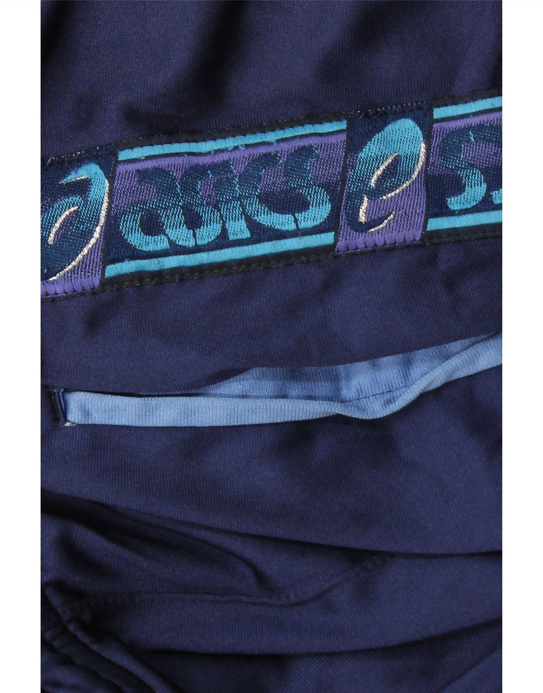 Asics Hombre Pantalones De Chándal Gráfico Medio Azul Marino Poliamida