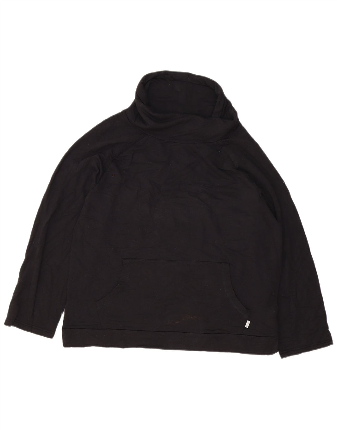 Fat Face - Sudadera extragrande con cuello vuelto para mujer, talla 40, color negro