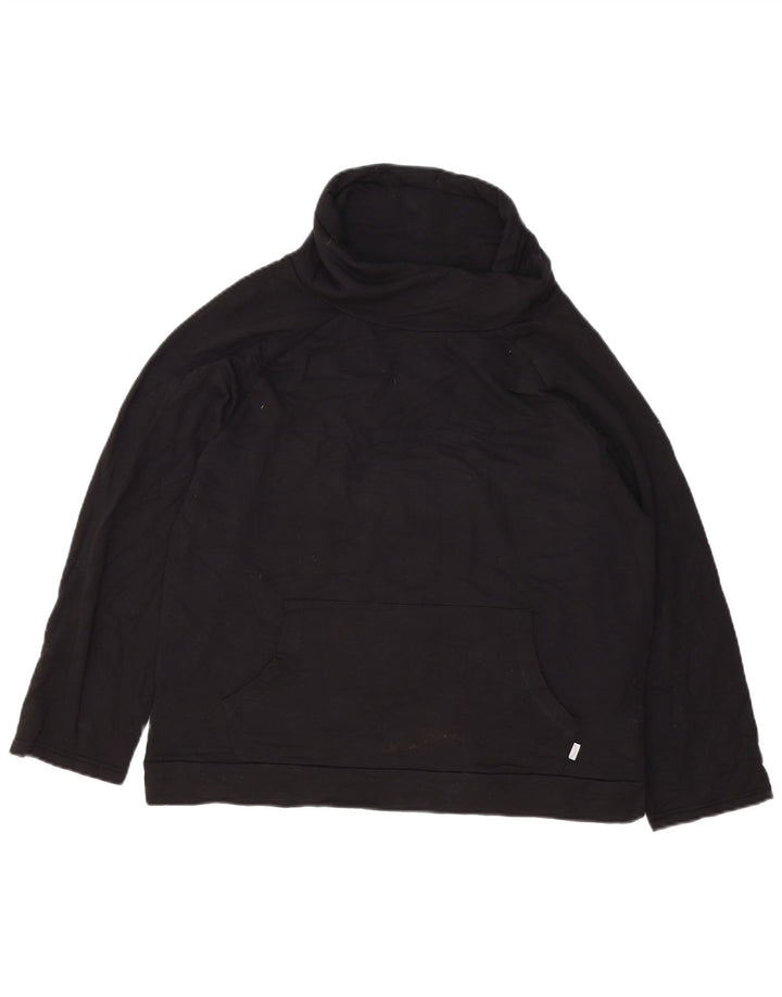 Fat Face - Sudadera extragrande con cuello vuelto para mujer, talla 40, color negro