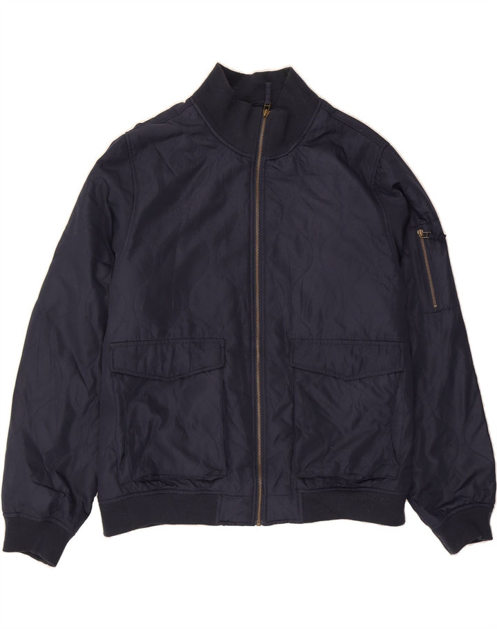 MOSSIMO Mens Bomber Jacket UK 42 XL Navy Blue Polyester Vintage Mossimo and Second-Hand Mossimo from Messina Hembry 