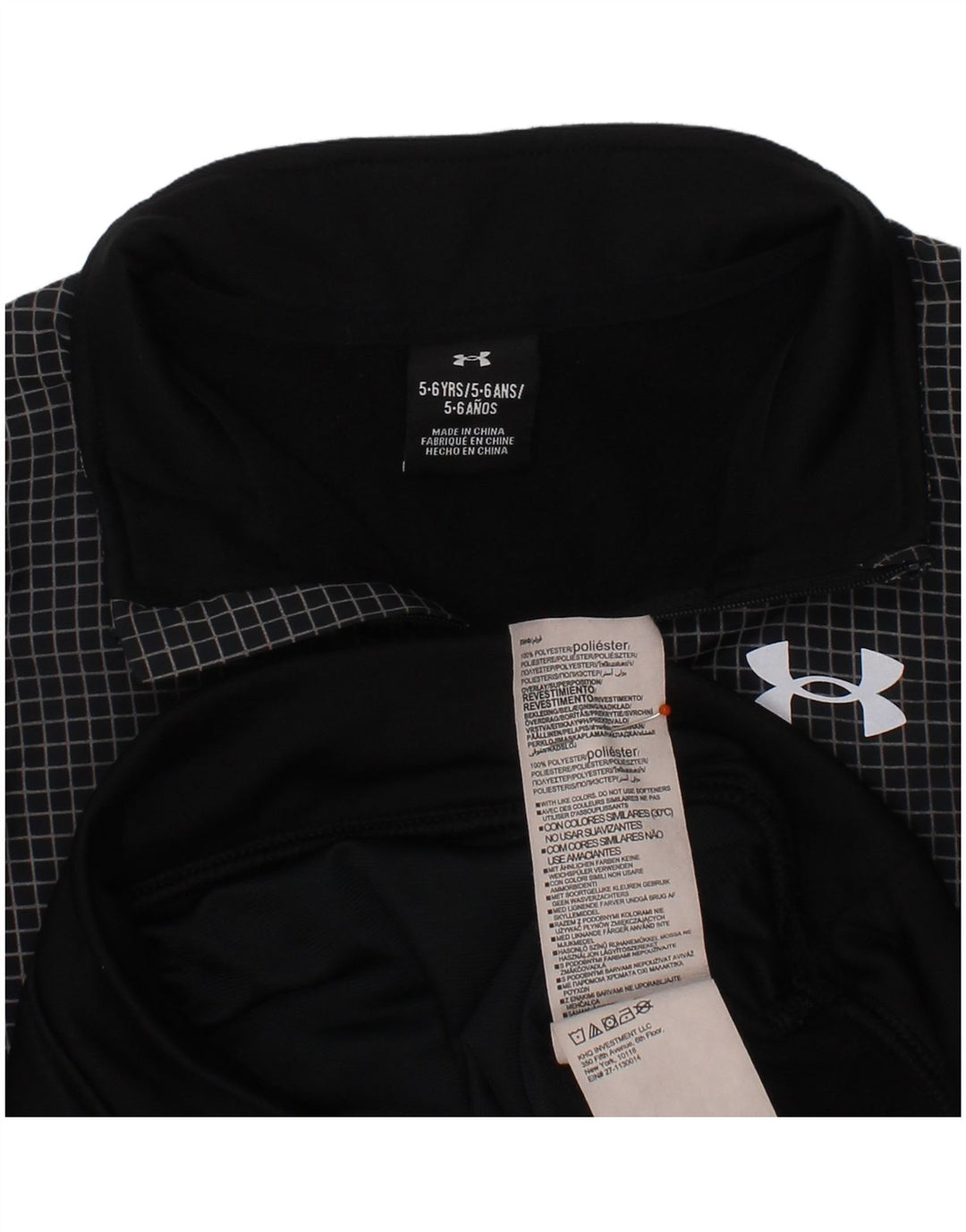 Under Armour Camiseta de chándal con estampado gráfico para niños 5-6 años Poliéster negro