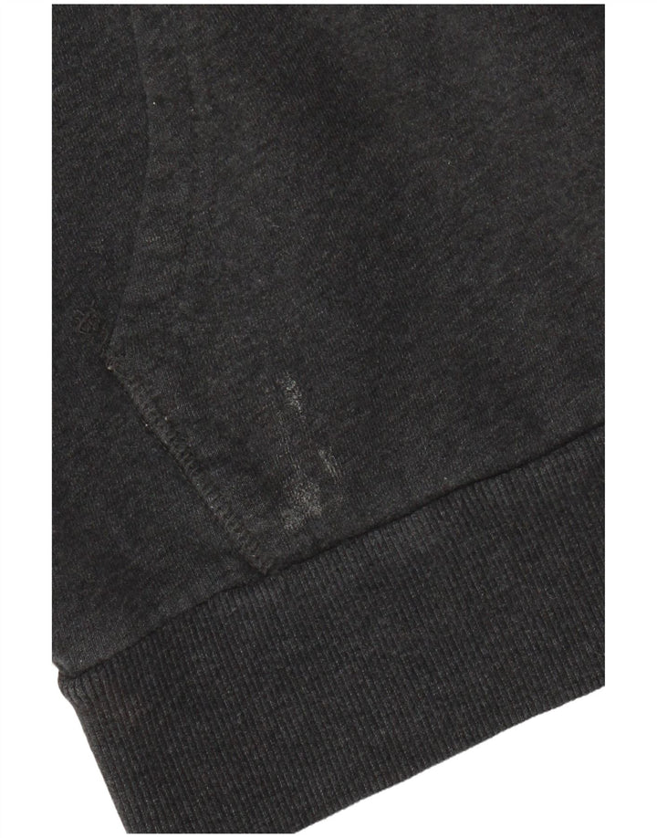 Ellesse Hombre Sudadera Con Capucha Gráfica Jersey De Algodón Gris Medio