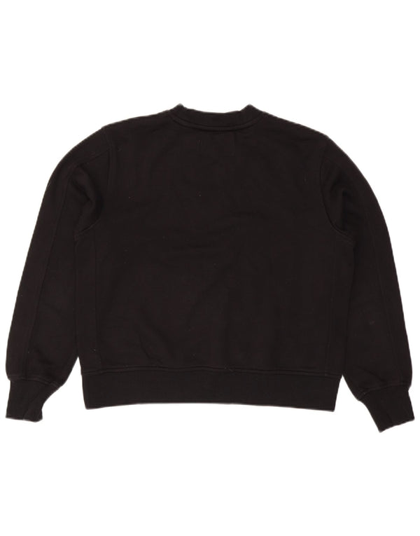 Calvin Klein Jeans - Sudadera extragrande para mujer, talla 10, color negro