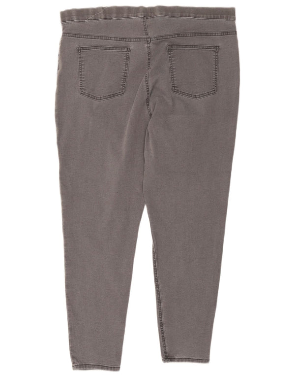Marks & Spencer Vaqueros Jegging para Mujer UK 20 2XL W38 L26 Algodón Gris