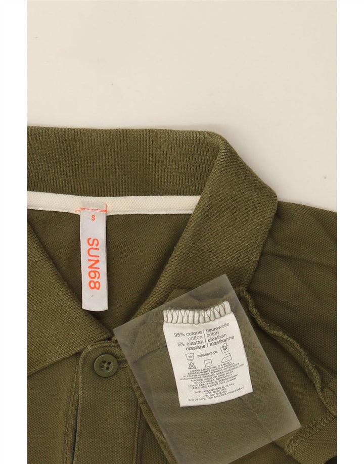 Polo Sun68 Hombre Pequeño Algodón Caqui