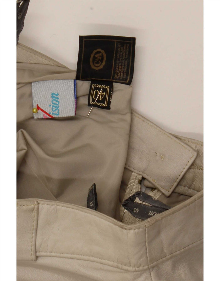 Falda de cuero midi para mujer C&A EU 40 Medium W28 Cuero beige