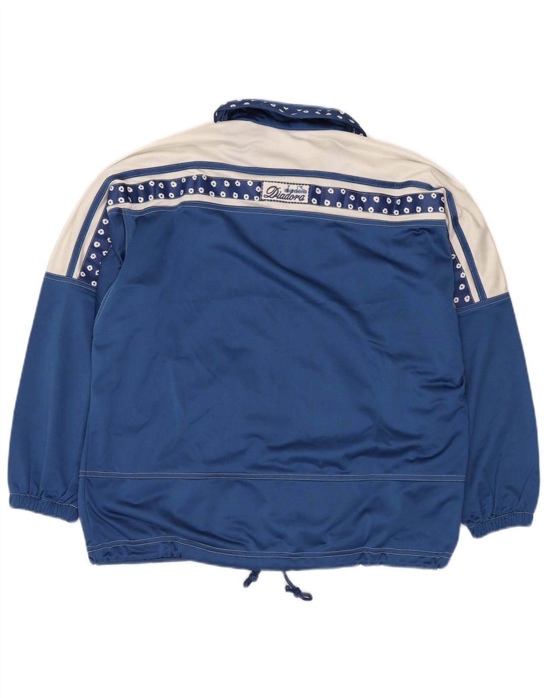 DIADORA Chaqueta superior de chándal extragrande para mujer UK 42 Azul medio Floral