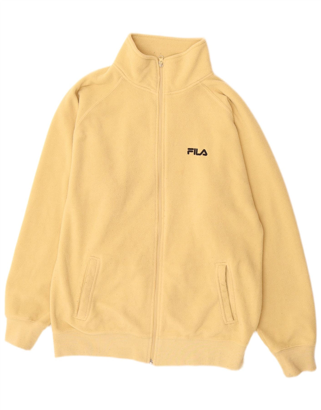 Fila Chaqueta polar para hombre UK 38 Poliéster amarillo medio