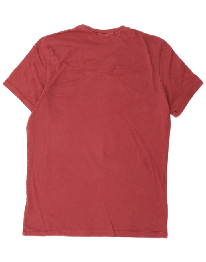 Jack Wills Camiseta de corte clásico para hombre Top de algodón granate mediano