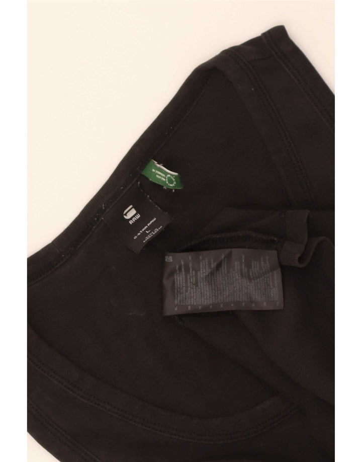 G-Star Hombre Chaleco Top Grande Algodón Negro