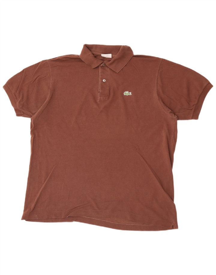 Polo Lacoste para hombre talla 5 grande algodón marrón