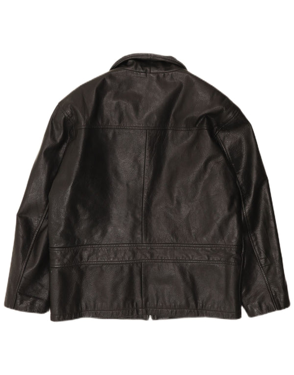 CLASSIC Chaqueta de cuero para mujer UK 12 Medium Black Leather