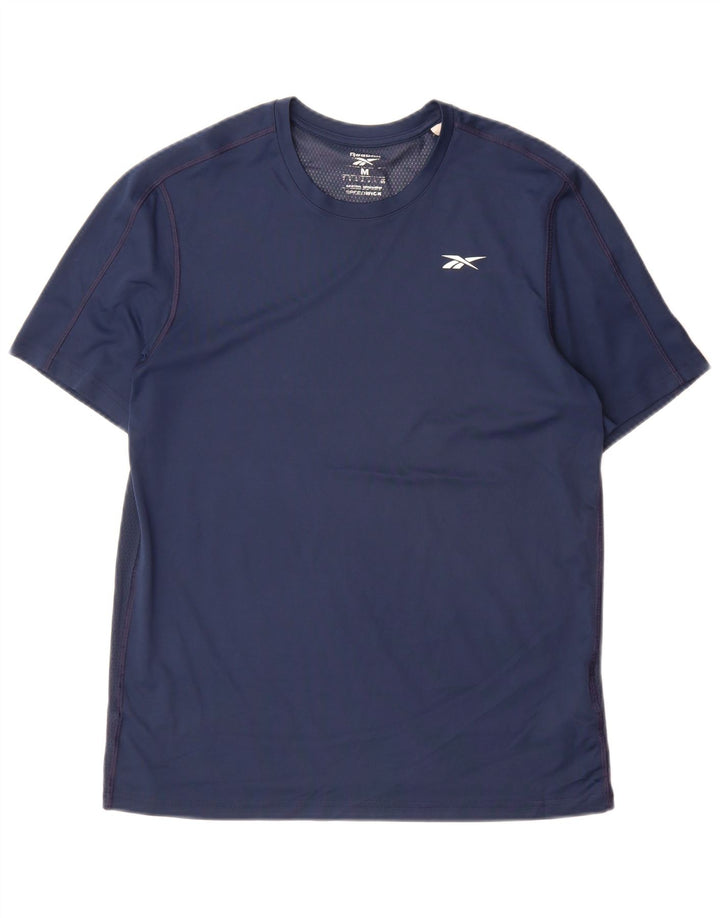 Camiseta Reebok Speedwick para hombre Top Medium Azul Marino Poliéster