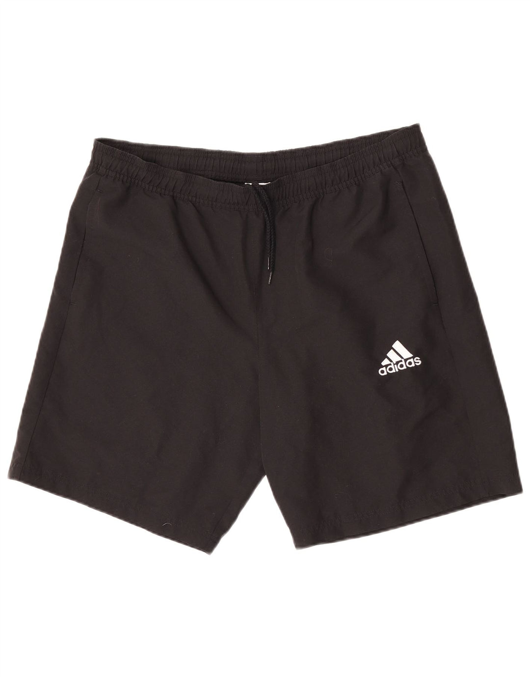 Adidas - Pantalones cortos deportivos para hombre, talla grande, poliéster negro
