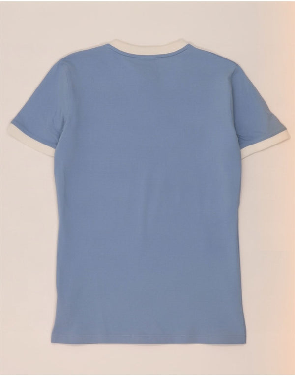 Adidas Camiseta Mujer Top UK 8 Small Azul Algodón