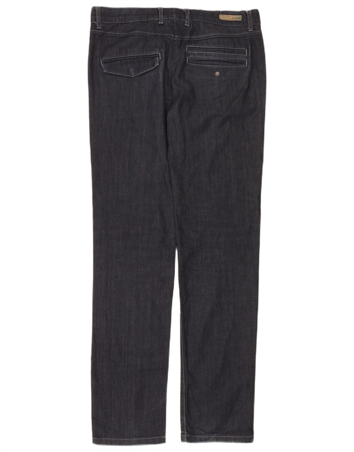 Zara Jeans rectos para hombre EU 40 Medium W31 L34 Azul marino