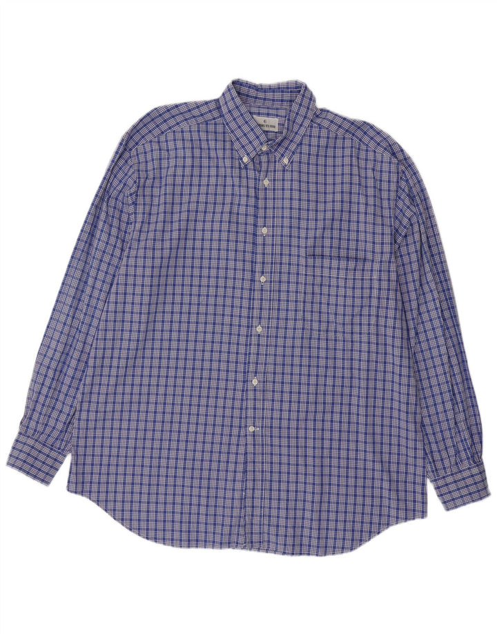 Cerruti 1881 Camisa Hombre XL Cuadros Azules