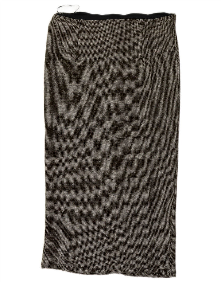 Topshop Falda midi para mujer UK 12 Medium W32 Poliéster negro
