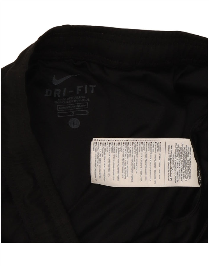Nike Dri Fit - Pantalones cortos deportivos para hombre (poliéster), color negro