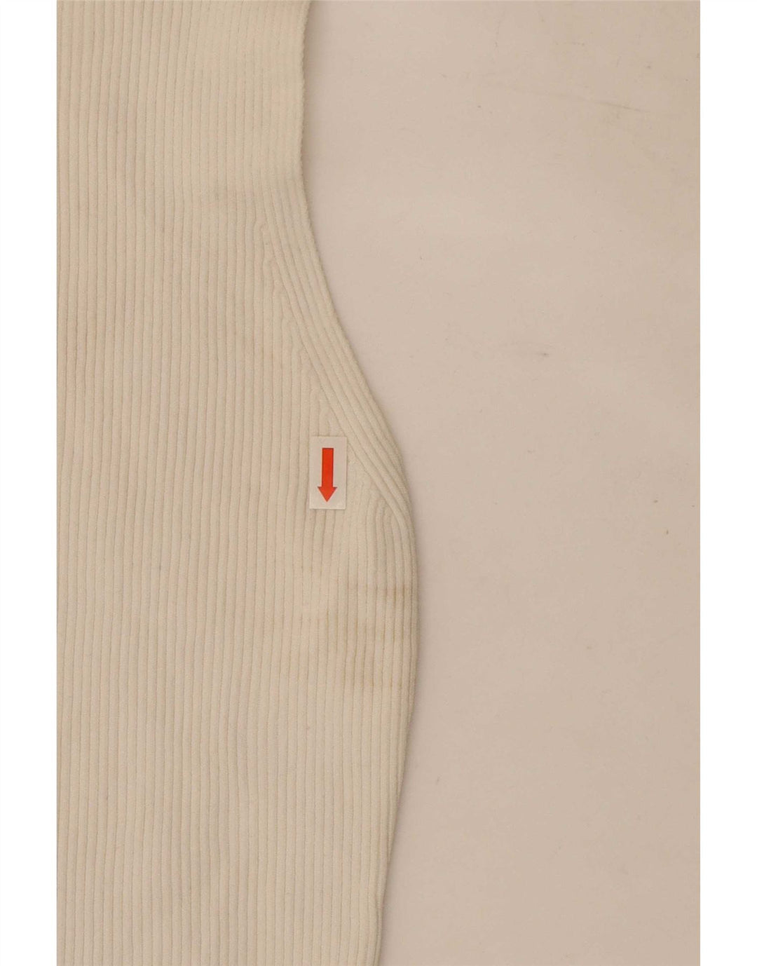 Zara Top corto sin mangas para mujer UK 8 Small White Polyamide