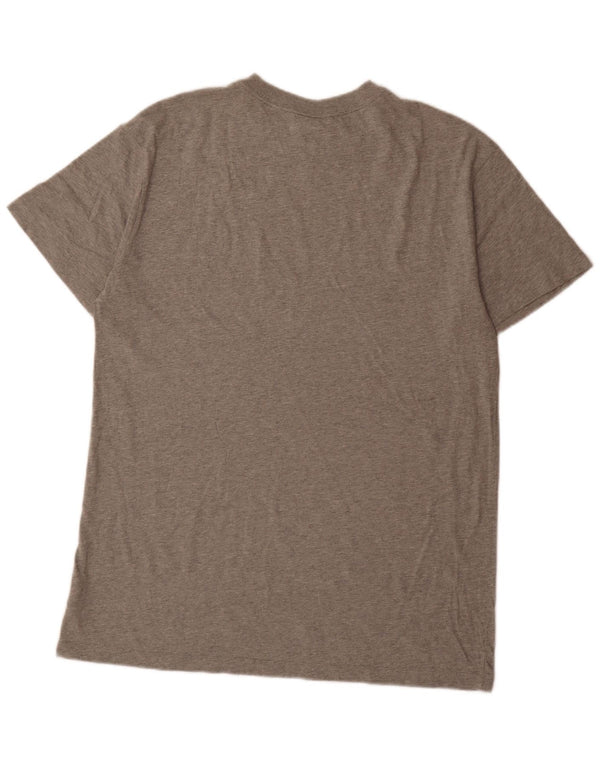 Camiseta Nike Hombre Top Grande Gris Algodón