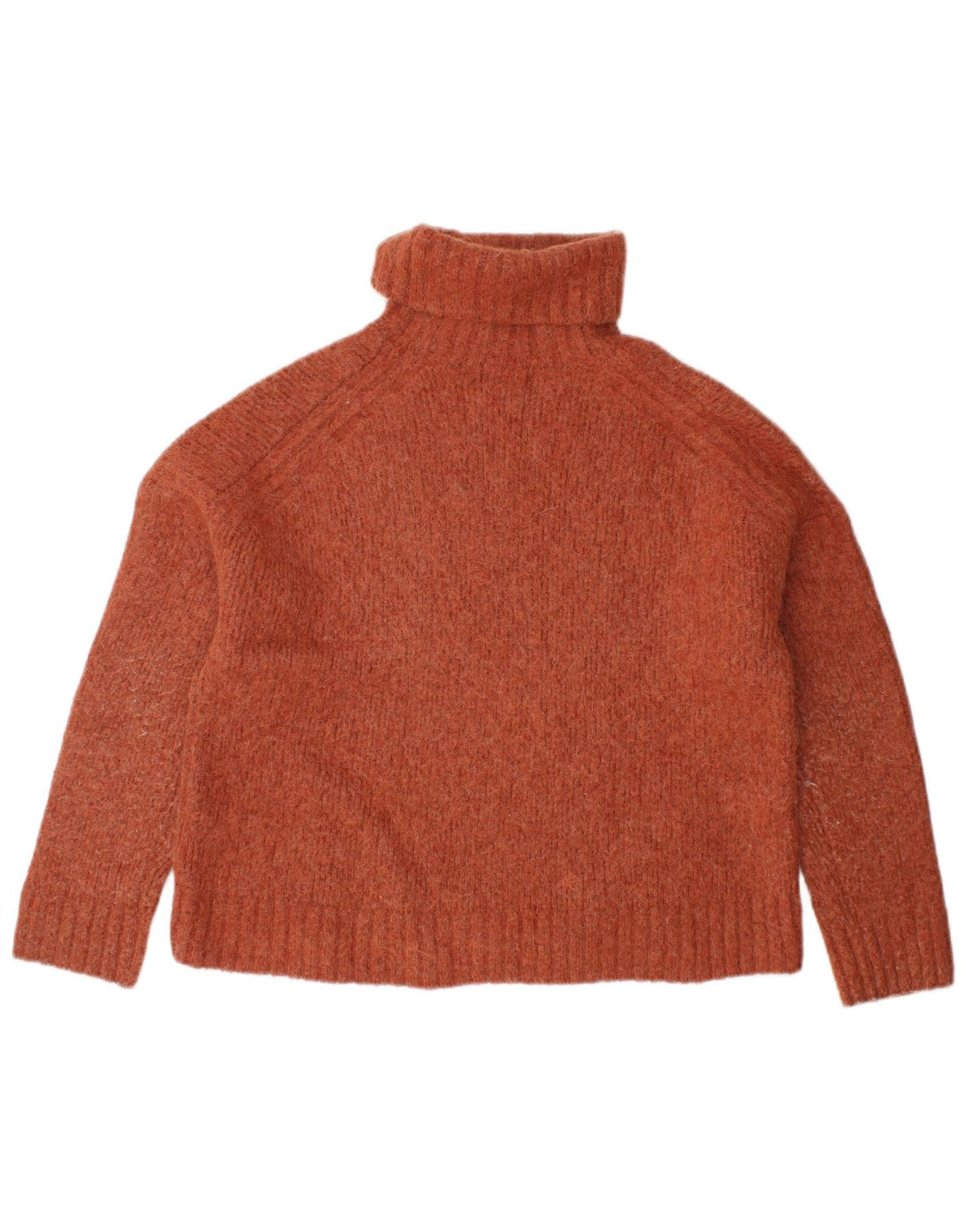 SUPERDRY Suéter corto con cuello vuelto para mujer UK 40 Marrón medio