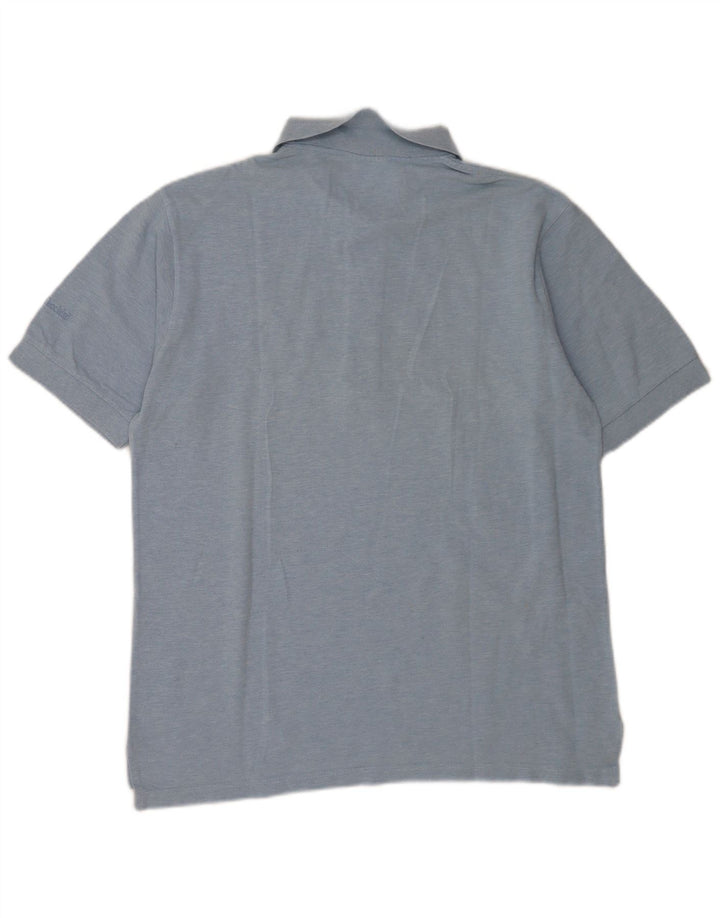 Sergio Tacchini Polo Hombre IT 50 Algodón Moteado Azul Medio