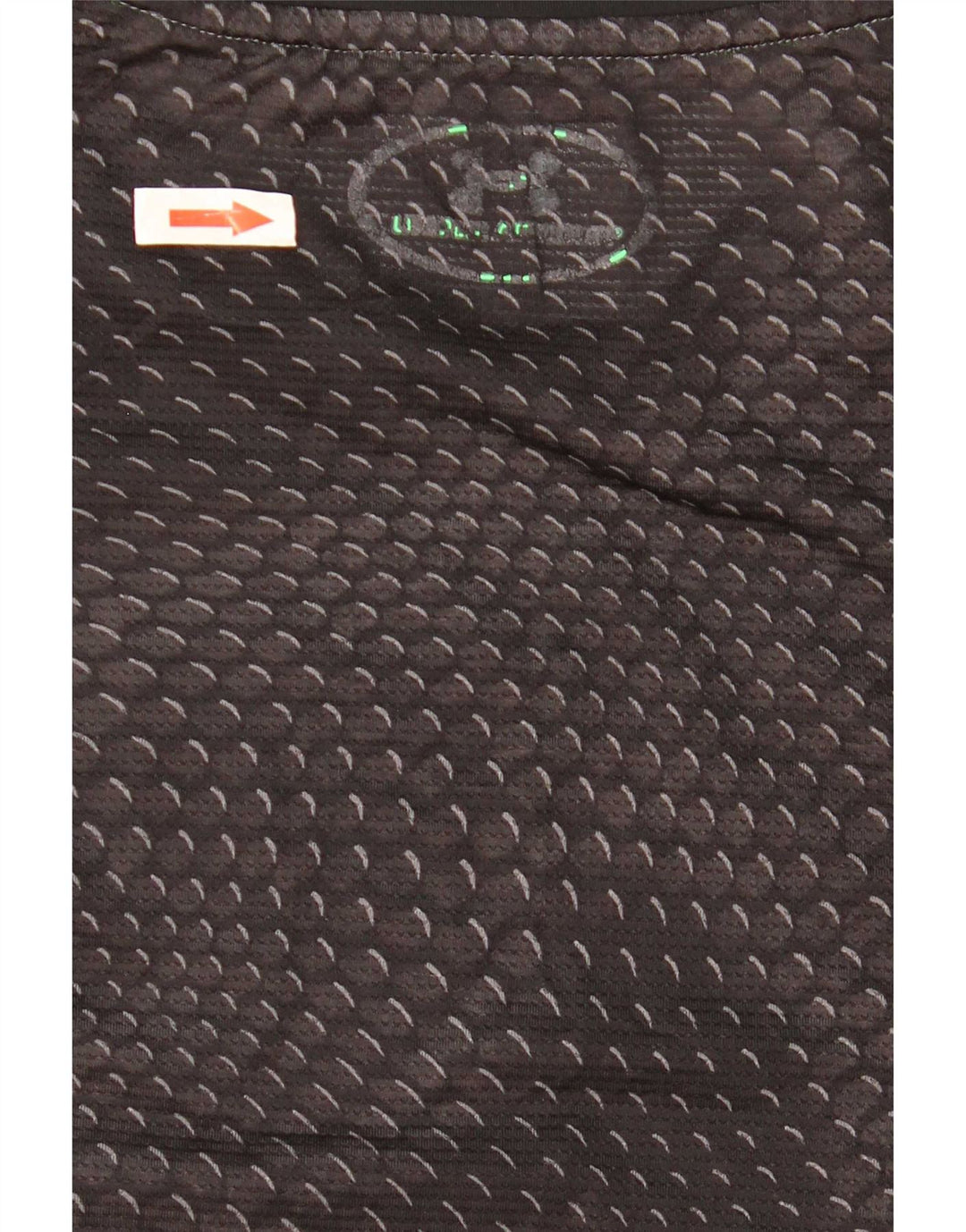 Camiseta Under Armour Hombre Top Small Negro Geométrico Poliéster