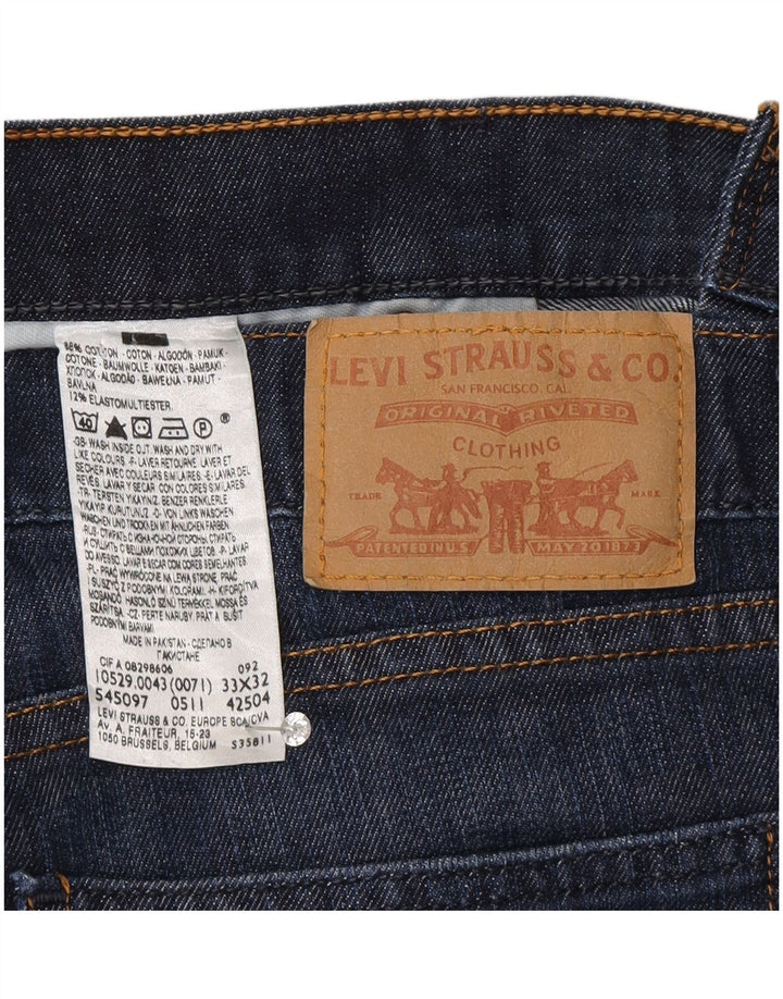 Levi's Mujer 10529 Vaqueros Bootcut W33 L32 Algodón Azul Marino