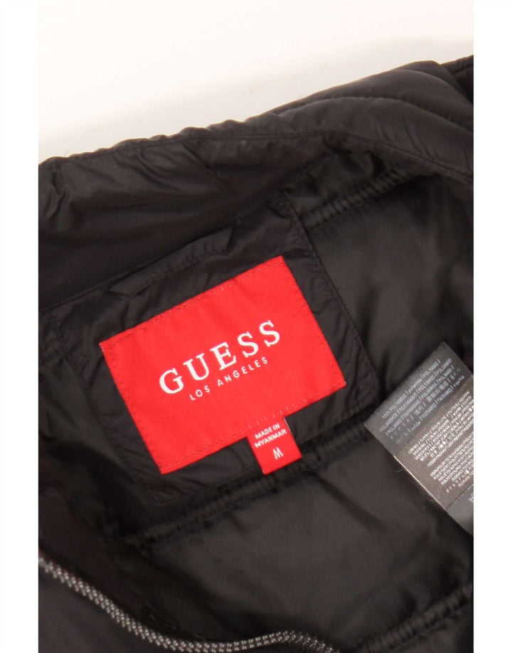 Guess Chaqueta Acolchada Mujer UK 44 Mediana Poliamida Negra