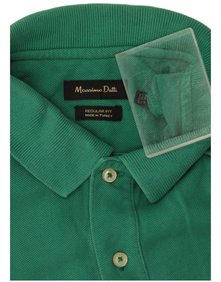 Massimo Dutti Polo Regular Fit Hombre XL Verde