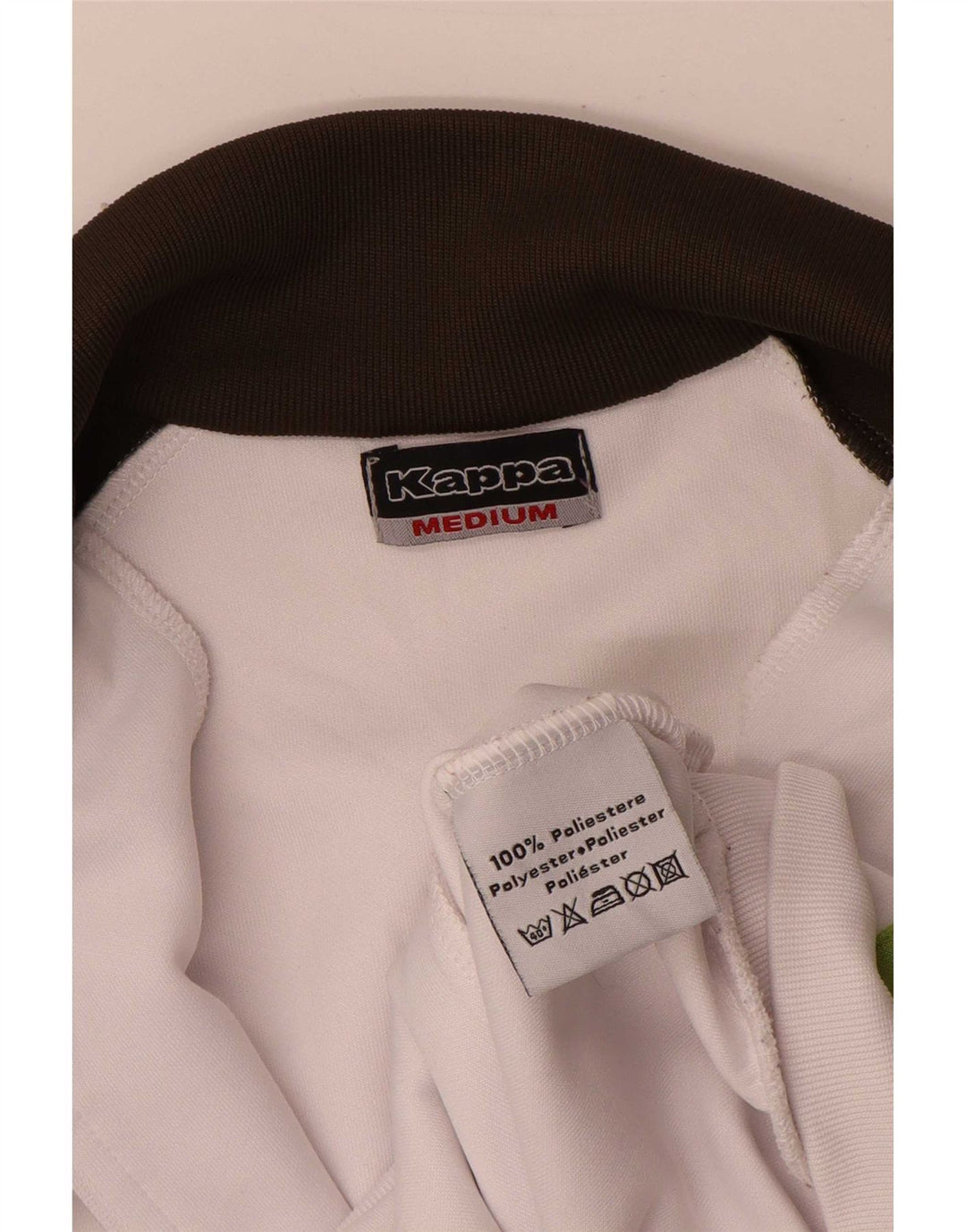 Kappa Chaqueta de chándal para mujer UK 40 Mediana Blanco Colorblock Poliéster