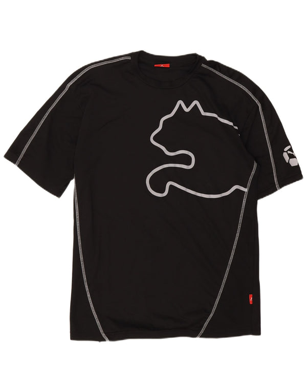 Puma Camiseta gráfica para hombre Top XL Algodón negro