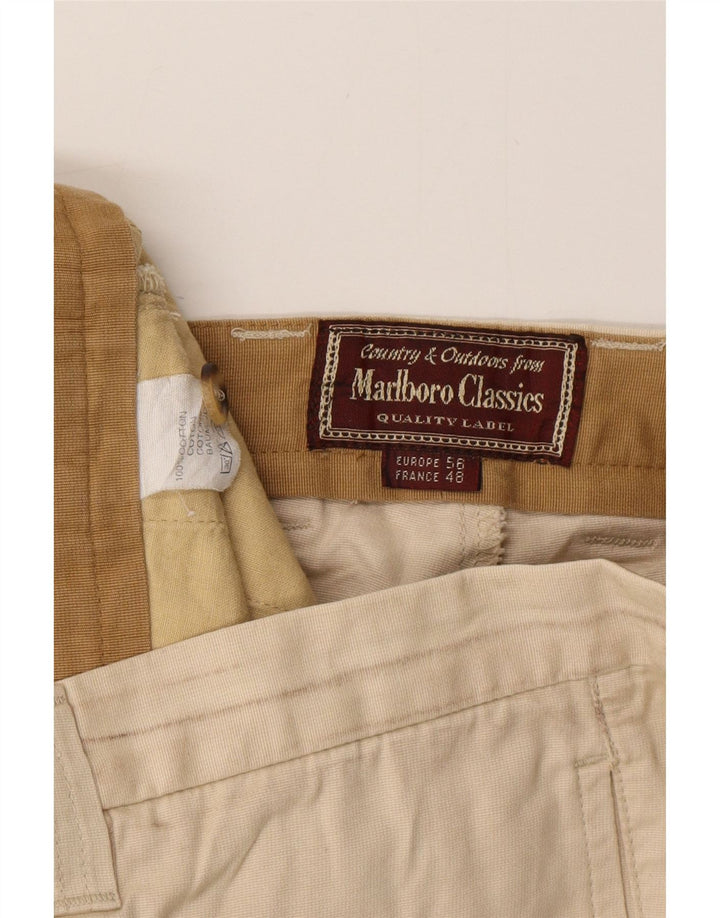 Marlboro Classics Pantalón chino para hombre EU 56 3XL W38 L30 Algodón beige