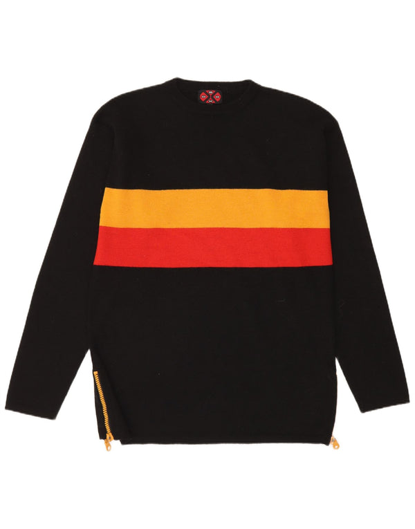 Soxo Jersey De Cuello Redondo Para Hombre XL Negro Lana Colorblock
