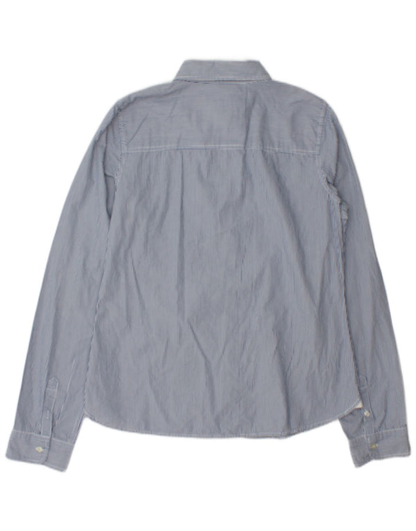 Abercrombie & Fitch Camisa para mujer Reino Unido 44 Grande Algodón a rayas azules