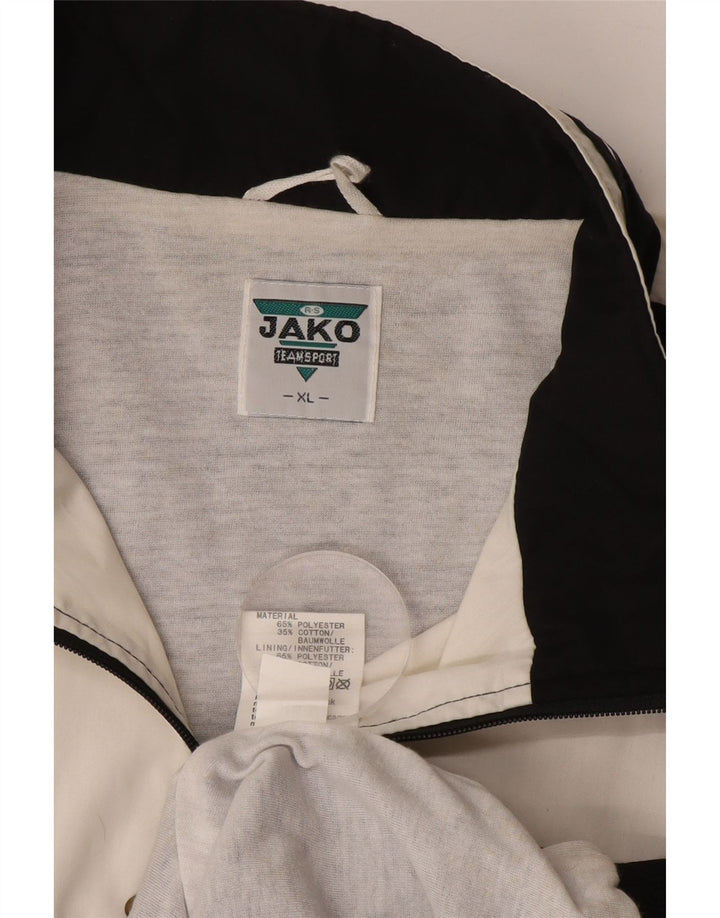 Jako Hombre Chándal Top Chaqueta XL Negro Colorblock Poliéster