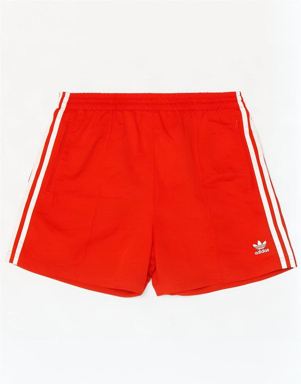 Adidas Pantalones cortos deportivos para mujer UK 16/18 Large Rojo Poliéster