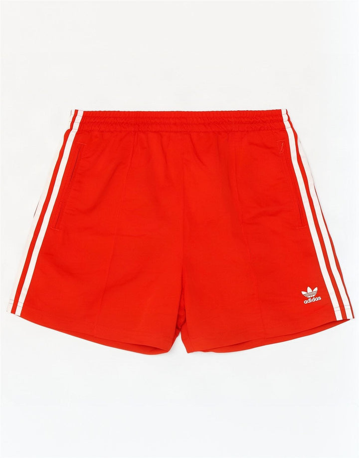 Adidas Pantalones cortos deportivos para mujer UK 16/18 Large Rojo Poliéster