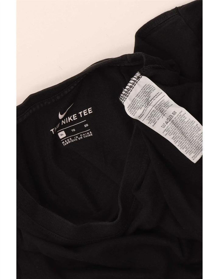Camiseta Nike Hombre Top XL Algodón Negro