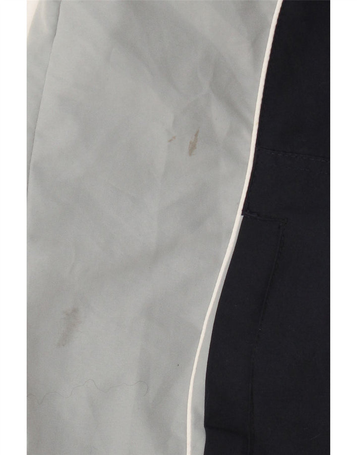 Champion Chaqueta de chándal para hombre, talla grande, poliéster con bloques de color azul marino