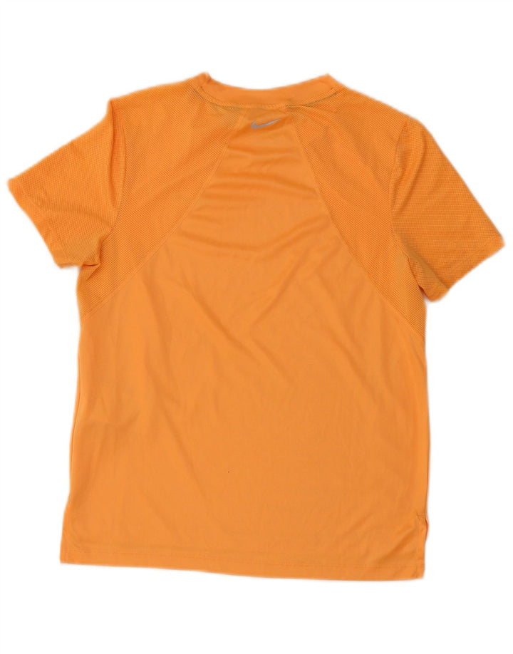 Nike Camiseta Dri Fit para Mujer Top UK 10 Small Naranja Poliéster