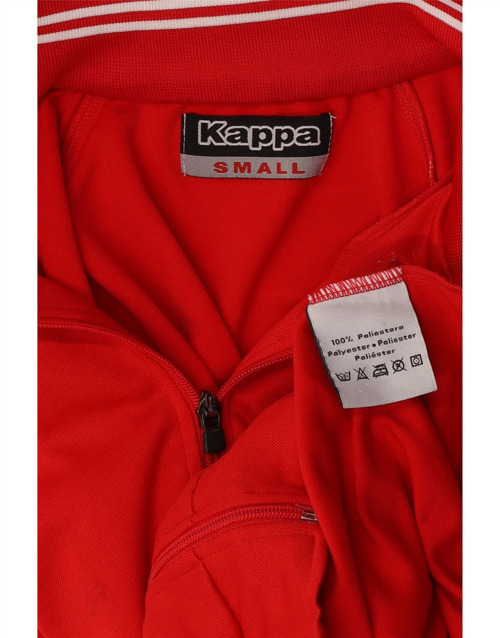Kappa Hombre Chándal Top Chaqueta Pequeña Poliéster Rojo