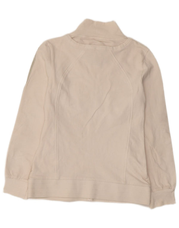 Fila Chaqueta de chándal para mujer UK 10 Small White Stripe Cotton