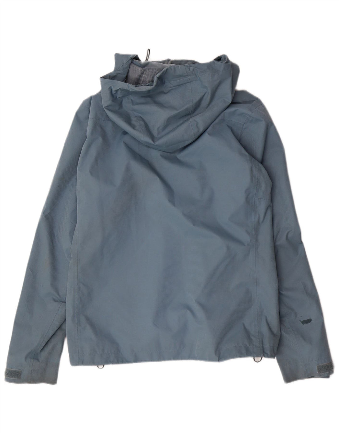 Adidas Chaqueta impermeable con capucha para mujer UK 44 Poliéster azul medio