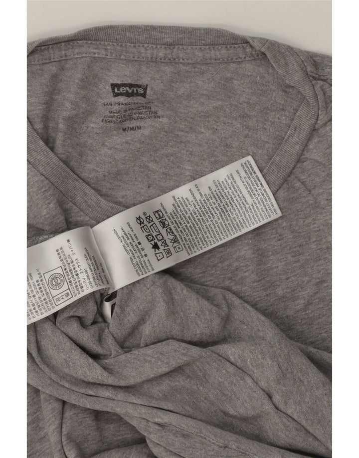 Camiseta Levi's para hombre Top de algodón moteado gris medio