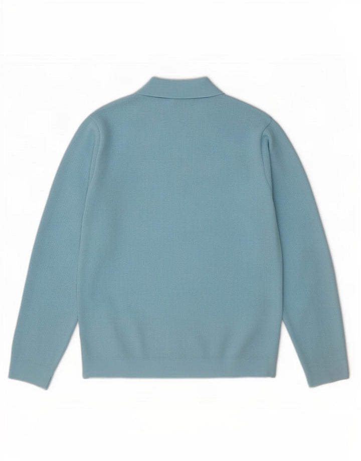 Jersey Trevira Hombre con cuello tipo polo Azul Medio